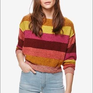 Free People Candy-land Striped Sweater